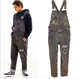 Urban Outfitters BDG black denim Overalls
